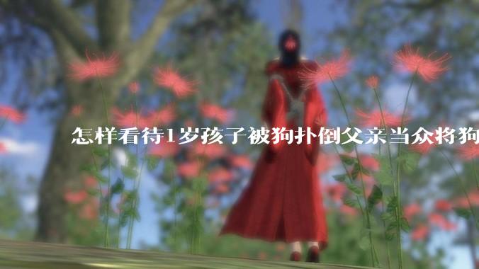 怎样看待1岁孩子被狗扑倒父亲当众将狗摔死？